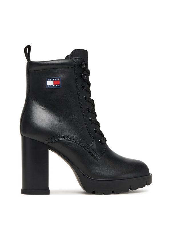 Botki Tommy Jeans. Kolor: czarny