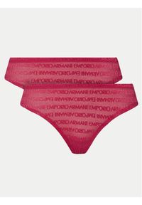 Emporio Armani Underwear Komplet 2 par stringów 163333 3F204 02275 Różowy. Kolor: różowy. Materiał: syntetyk #1