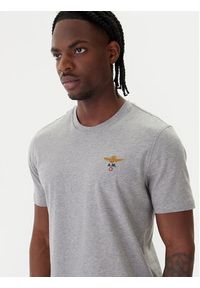 Aeronautica Militare T-Shirt 261TS1580UJ00372 Szary Regular Fit. Kolor: szary. Materiał: bawełna #4