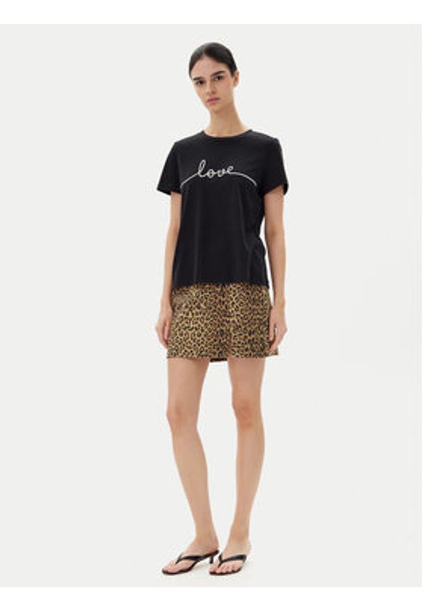 Vero Moda T-Shirt Kami 10332587 Czarny Relaxed Fit. Kolor: czarny. Materiał: bawełna