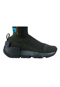 Buty miejskie męskie UYN Urquiola Military-melange czarna podeszwa. Kolor: zielony. Materiał: tkanina