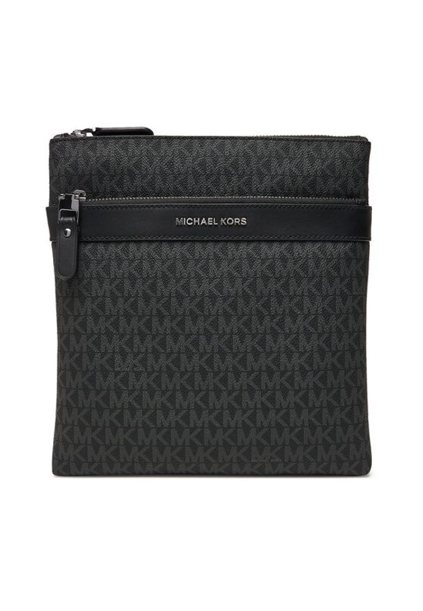 MICHAEL Michael Kors Saszetka Hudson 33T5LHDM1B Czarny. Kolor: czarny. Materiał: skóra