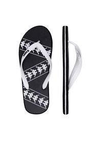 Kappa Japonki 371D2SW BLACK - WHITE Kolorowy. Materiał: syntetyk, materiał. Wzór: kolorowy #3
