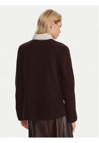 Marella Sweter Alaska 2525366102 Brązowy Regular Fit. Kolor: brązowy. Materiał: wełna #5