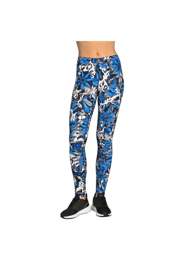 NESSI SPORTSWEAR - Legginsy ocieplane do biegania damskie Nessi Sportswear. Kolor: niebieski