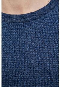 medicine - Medicine - Sweter bawełniany Basic. Okazja: na co dzień. Kolor: niebieski. Materiał: bawełna. Wzór: ze splotem. Styl: casual #3