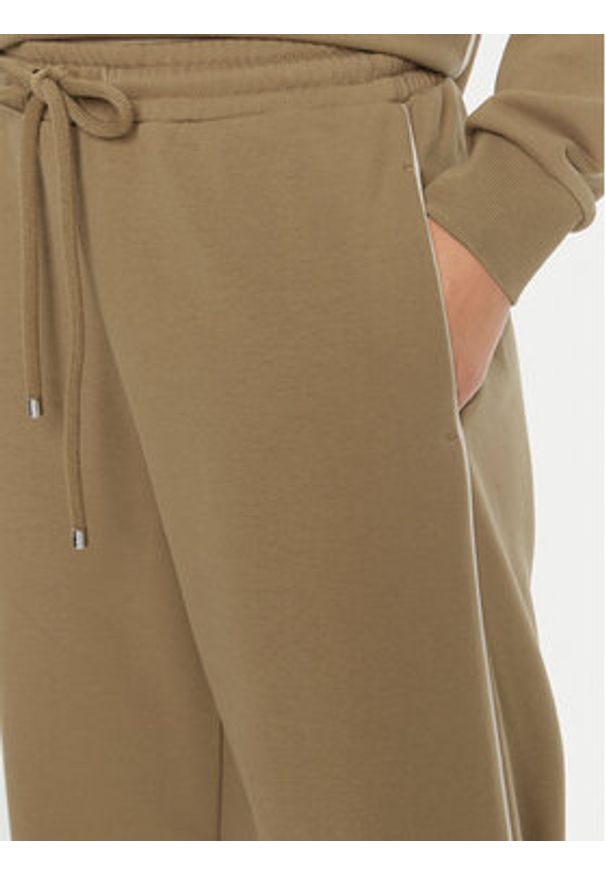 Max Mara Leisure Spodnie dresowe Pirano 2426786088 Brązowy Regular Fit. Kolor: brązowy. Materiał: syntetyk, bawełna