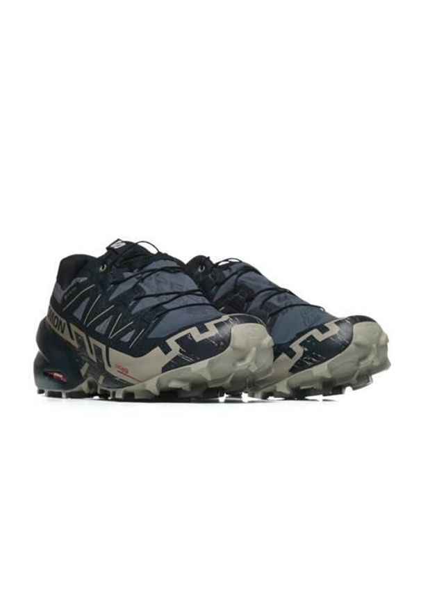 salomon - Buty do biegania męskie Salomon Speedcross 6 Gtx Gore-tex. Kolor: wielokolorowy, brązowy, szary, beżowy, niebieski. Materiał: materiał. Szerokość cholewki: normalna. Technologia: Gore-Tex. Model: Salomon Speedcross