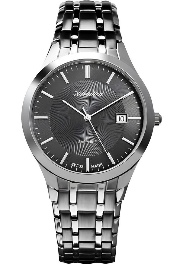 Zegarek Adriatica Zegarek męski Adriatica A1236.S116Q szary. Kolor: szary