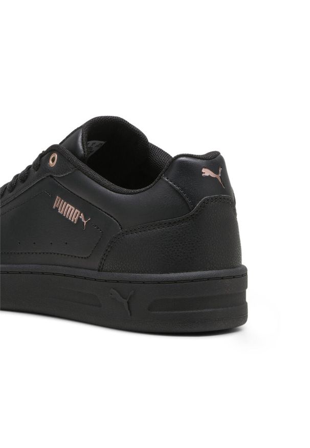 Puma - Sneakersy Court Classy PUMA Black Rose Gold Metallic. Kolor: czarny, szary, wielokolorowy, żółty. Sport: turystyka piesza
