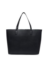 TOMMY HILFIGER - Tommy Hilfiger Torebka Th Icon Tote AW0AW18724 Czarny. Kolor: czarny. Materiał: skórzane #6