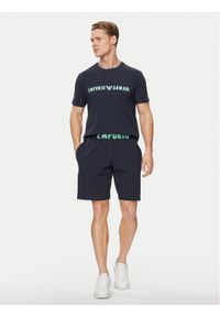 Emporio Armani Underwear Piżama 111573 4R516 00135 Granatowy Regular Fit. Kolor: niebieski. Materiał: bawełna #1