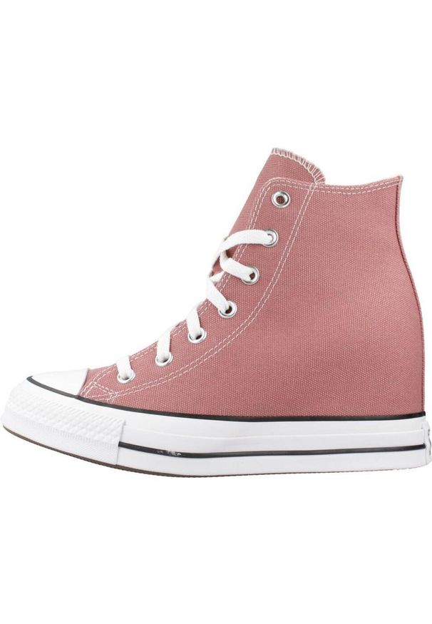 Converse - Buty CONVERSE CHUCK TAYLOR ALL STAR WEDGE Czerwony. Kolor: czerwony. Materiał: materiał. Obcas: na platformie. Model: Converse All Star
