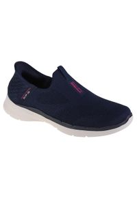 skechers - Buty do chodzenia damskie, Skechers Go Walk 6 - Fabulous View. Kolor: niebieski. Sport: turystyka piesza