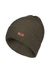 TRESPASS - Czapka Unisex Dla Dorosłych Dornan Beanie. Kolor: zielony. Sezon: zima #1
