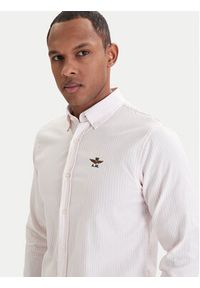 Aeronautica Militare Koszula 261CA1320UCT03532 Różowy Regular Fit. Kolor: różowy. Materiał: bawełna #4