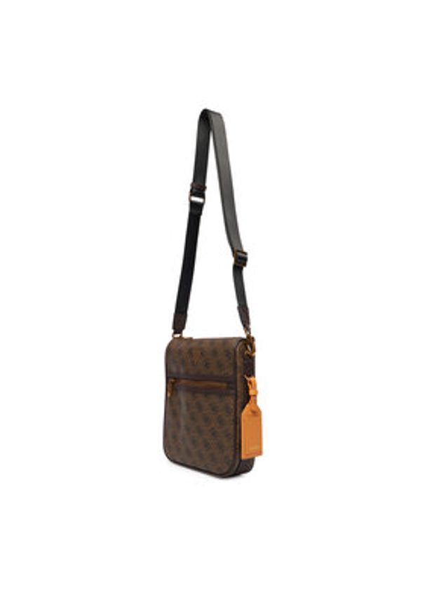 Guess Saszetka HMMILO P5417 Brązowy. Kolor: brązowy. Materiał: skóra