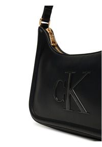 Calvin Klein Torebka Bold Ck Small Shoulder Bag LV04F3230G Czarny. Kolor: czarny. Materiał: skórzane #5