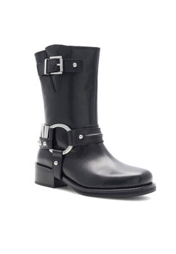 Badura Botki AVEIRO-21150 Czarny. Kolor: czarny. Materiał: skóra