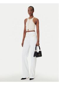 Elisabetta Franchi Jeansy PJ-25D-61E2 Biały Regular Fit. Kolor: biały #3