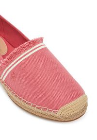 TOMMY HILFIGER - Tommy Hilfiger Espadryle Fringe Canvas Closed Espadrille FW0FW08881 Różowy. Kolor: różowy. Materiał: materiał