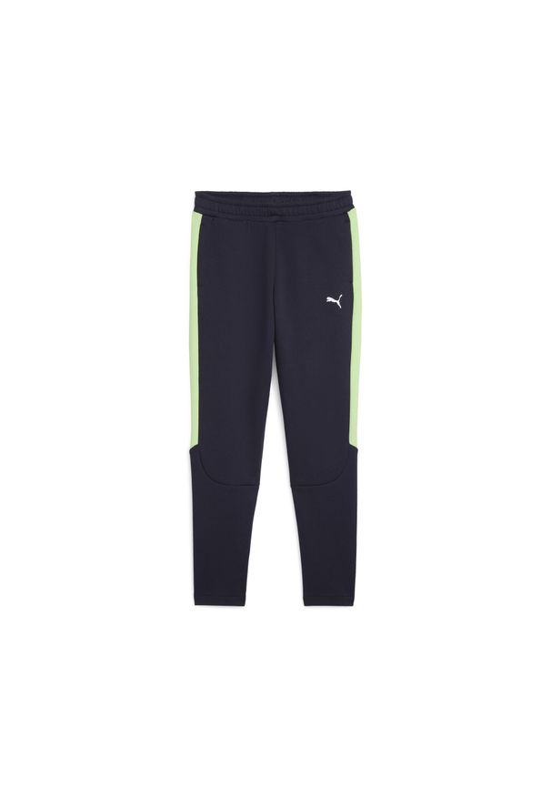 Puma - Młodzieżowe spodnie Evostripe PUMA New Navy Blue. Kolor: niebieski