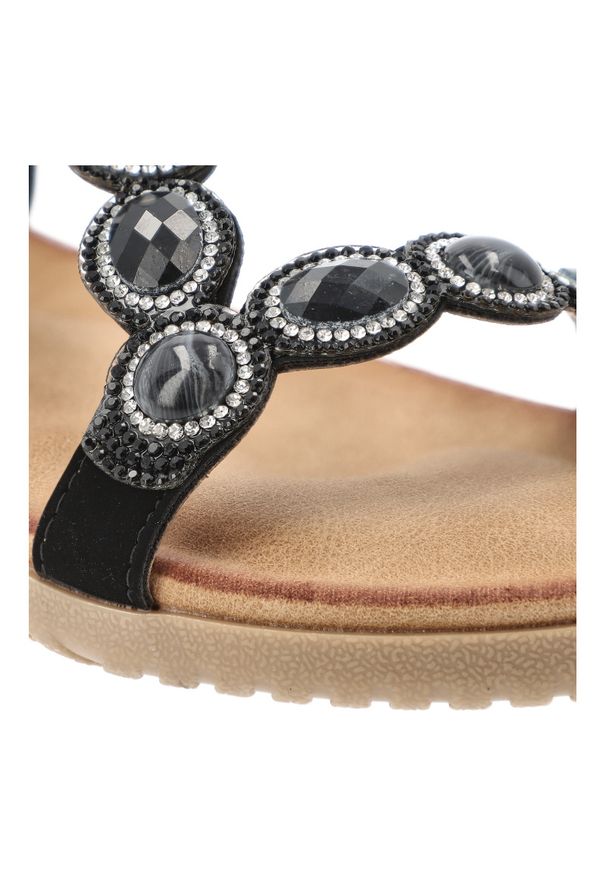 Czarne Sandały Artiker Modne Obuwie Damskie. Okazja: na co dzień. Kolor: czarny. Sezon: lato. Styl: casual, glamour