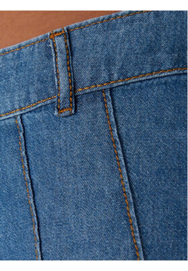 Adidas - adidas Spódnica jeansowa KD5523 Niebieski Regular Fit. Kolor: niebieski. Materiał: bawełna