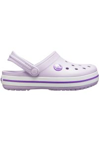 Chodaki dla dzieci Crocs Kids Toddler Crocband Clog. Kolor: biały, fioletowy, wielokolorowy. Styl: sportowy, elegancki