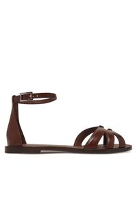 Max Mara Sandały 2514521092600 Brązowy. Kolor: brązowy. Materiał: skóra