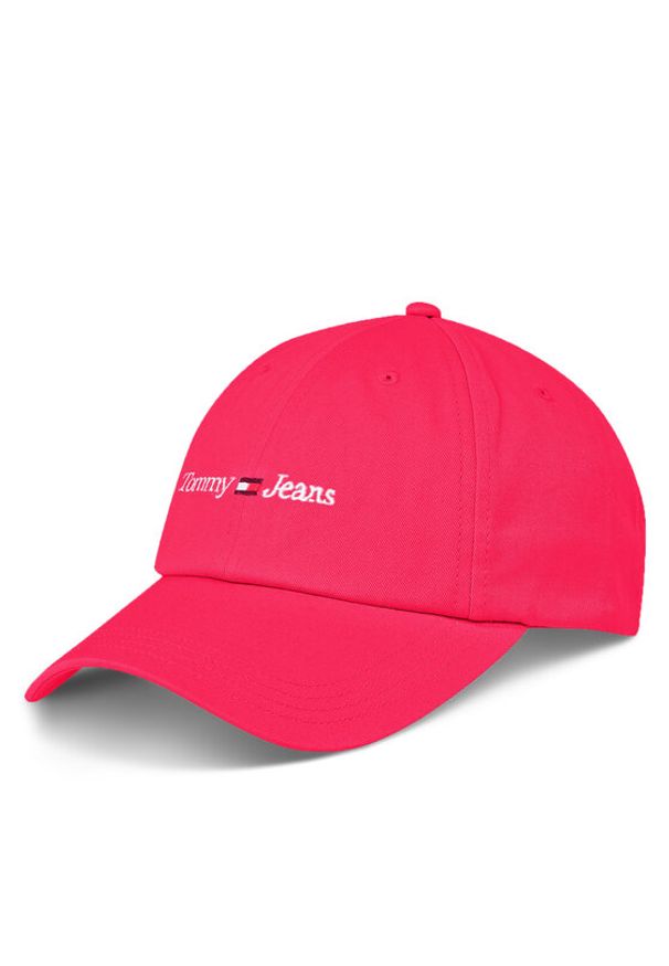 Tommy Jeans Czapka z daszkiem Tjw Sport Cap AW0AW15472 Różowy. Kolor: różowy. Materiał: bawełna. Styl: sportowy