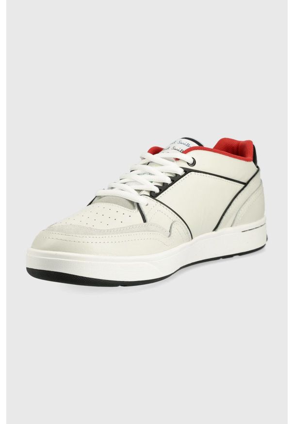 PS PAUL SMITH - PS Paul Smith sneakersy skórzane ZHONGB kolor szary. Nosek buta: okrągły. Zapięcie: sznurówki. Kolor: szary. Materiał: skóra