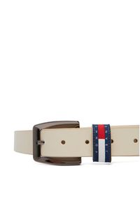 Tommy Jeans Pasek Tjw Bold Flag 3.0 AW0AW18099 Biały. Kolor: biały. Materiał: skóra #2