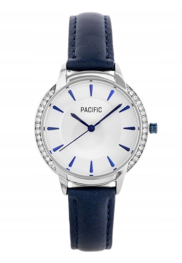 Zegarek Pacific ZEGAREK DAMSKI PACIFIC X6167 - pasek - granat