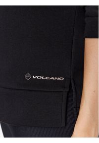 Volcano Bluza B-Vena L01060-W24 Czarny Regular Fit. Kolor: czarny. Materiał: bawełna