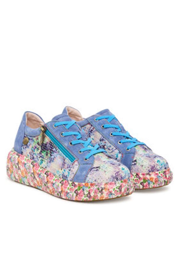 Laura Vita Sneakersy Sodao 02 Niebieski. Kolor: niebieski. Materiał: skóra