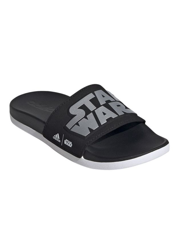 Adidas - Klapki adidas Adilette Comfort Star Wars Jr ID5237 czarne. Kolor: czarny. Materiał: syntetyk, guma. Wzór: motyw z bajki