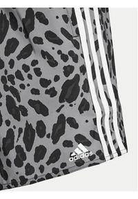 Adidas - adidas Szorty kąpielowe Essentials 3-Stripes Animal CLX IS1559 Szary Regular Fit. Kolor: szary. Materiał: syntetyk #7