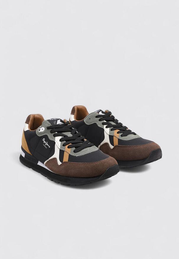 Sneakersy Pepe Jeans Brit Prints. Okazja: na co dzień. Kolor: wielokolorowy, niebieski, beżowy, brązowy