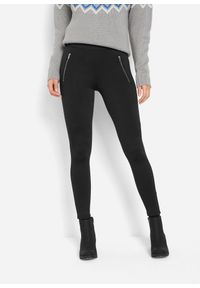 bonprix - Legginsy ocieplane. Kolor: czarny #1