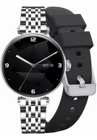 Smartwatch Gravity Smartwatch Srebrny Czarny 2 Paski GT26-9. Rodzaj zegarka: smartwatch. Kolor: srebrny, wielokolorowy, czarny #1
