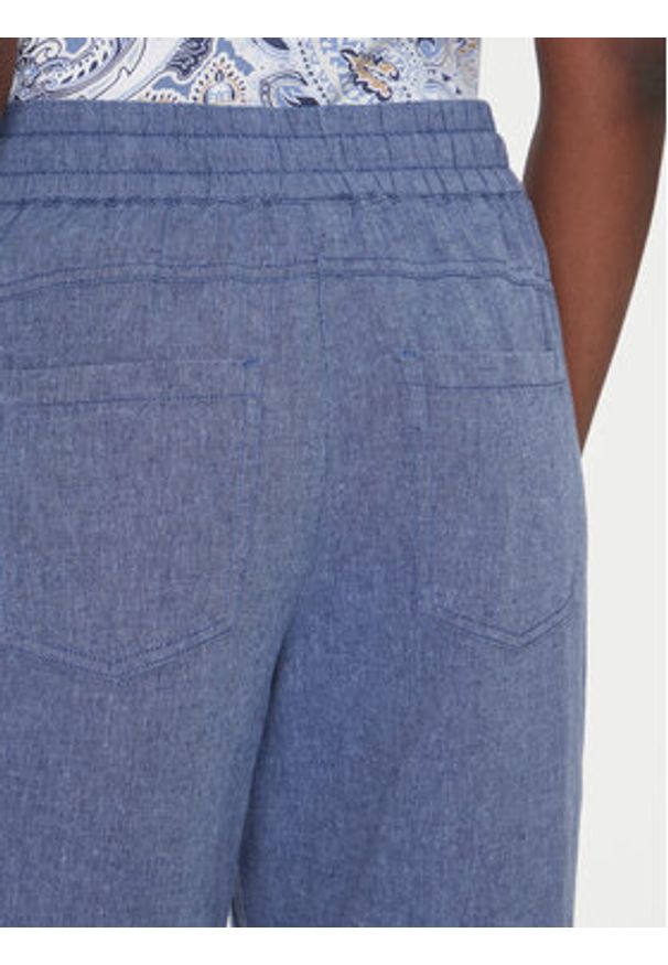 Olsen Spodnie materiałowe 14002404 Niebieski Regular Fit. Kolor: niebieski. Materiał: bawełna