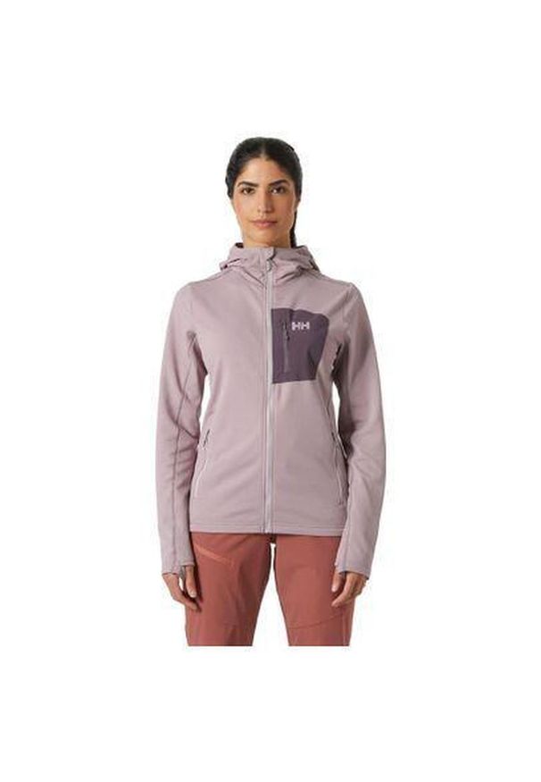 Bluza trekkingowa damska Helly Hansen Versalite Hooded Jacket. Kolor: wielokolorowy, fioletowy, brązowy