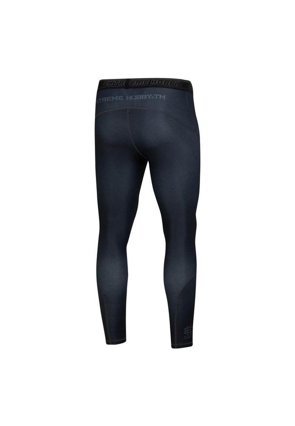 Legginsy sportowe męskie EXTREME HOBBY TRACE. Kolor: czarny. Materiał: poliester, elastan