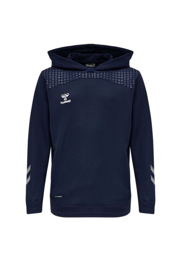 Bluza dziecięca z kapturem Hummel hmlLEAD poly. Typ kołnierza: kaptur. Kolor: niebieski. Materiał: tkanina. Sport: joga i pilates