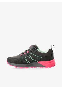 Buty turystyczne dziecięce CMP Kids Hulysse WP Shoe. Kolor: czarny, różowy, wielokolorowy. Sport: turystyka piesza
