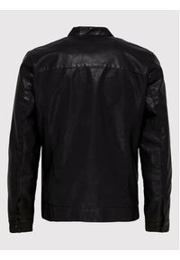 Only & Sons Kurtka z imitacji skóry Mike 22012339 Czarny Regular Fit. Kolor: czarny. Materiał: skóra #3