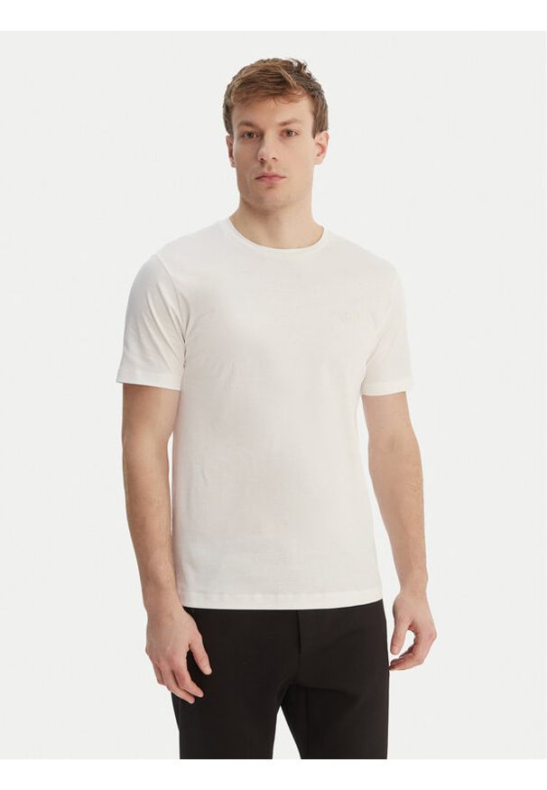 BOSS T-Shirt Spitir 70 50562696 Biały Regular Fit. Kolor: biały. Materiał: bawełna