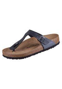 Japonki damskie Birkenstock Gizeh. Kolor: czarny. Materiał: guma, materiał, skóra, syntetyk