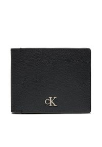 Calvin Klein Duży Portfel Męski Mono Hrdw Rfid Bifold W/Coin K50K511444 Czarny. Kolor: czarny. Materiał: skóra